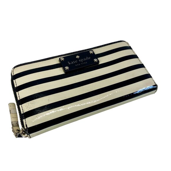 Kate Spade New York Striped Zip-Around Wallet - Picture 6 of 7